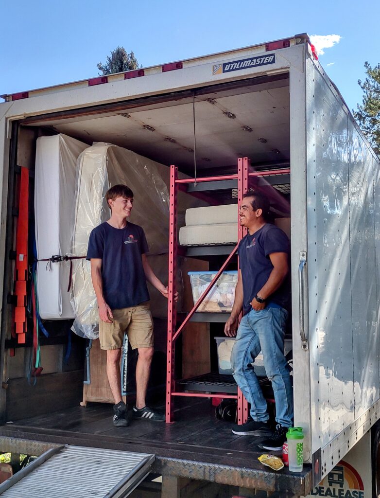 Smiling crew on a moving job